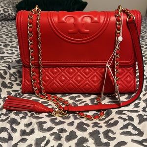 Tory Burch Soft Fleming In Red